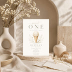 Sweet One Ice Cream Birthday Invitation preview 2