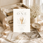 Sweet One Ice Cream Birthday Invitation preview 3