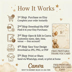 Beary First Birthday Invitation Teddy Bear 1st Birthday preview 4
