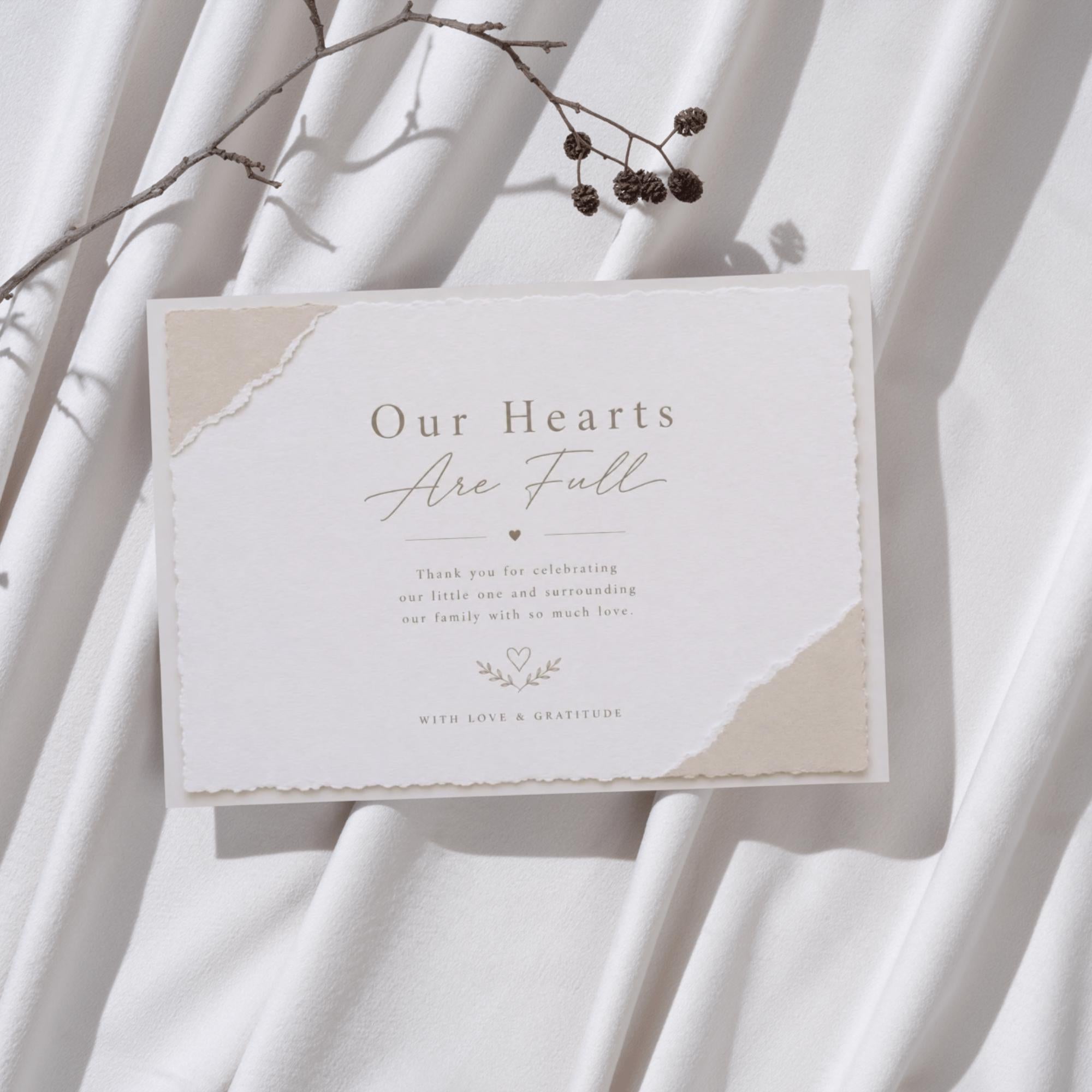 Luxury Baby Thank You Card Template preview 4