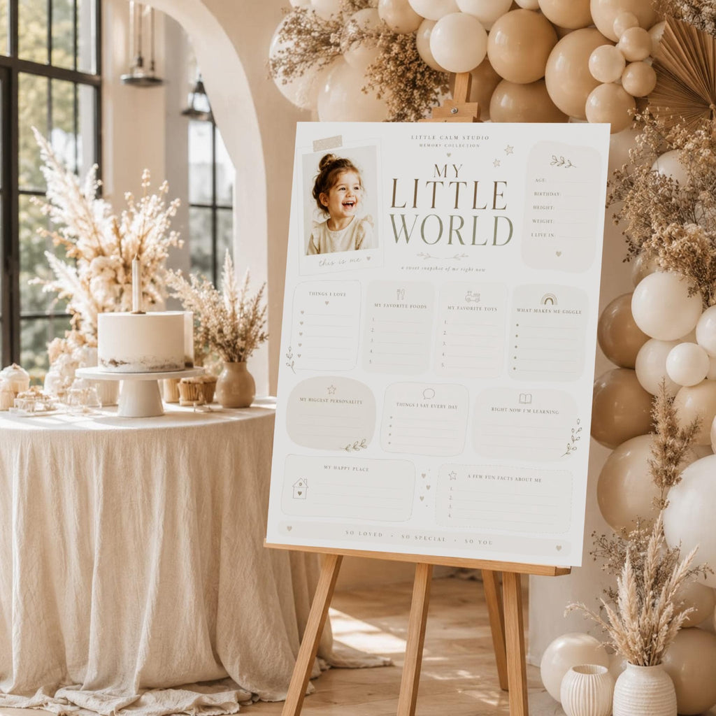 My Little World Milestone Board preview 2