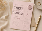 Dusty Rose Birthday Invitation Template preview 3