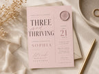 Dusty Rose Birthday Invitation Template preview 4
