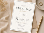 Birthday Dinner Invitation Template preview 2