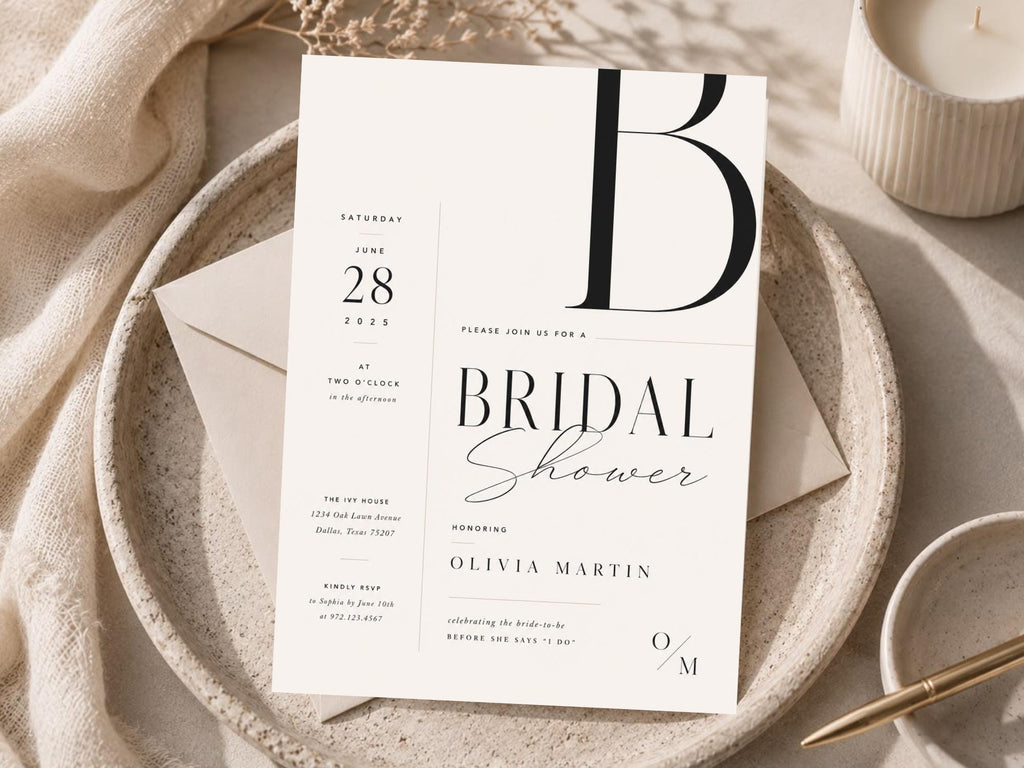 Bridal Shower Invitation Template preview 1