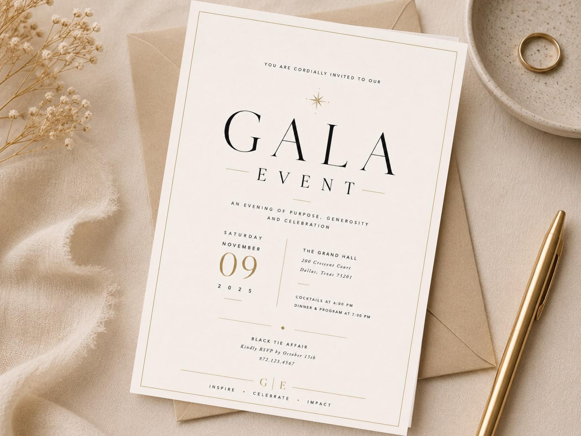 Gala Event Invitation Template preview 4