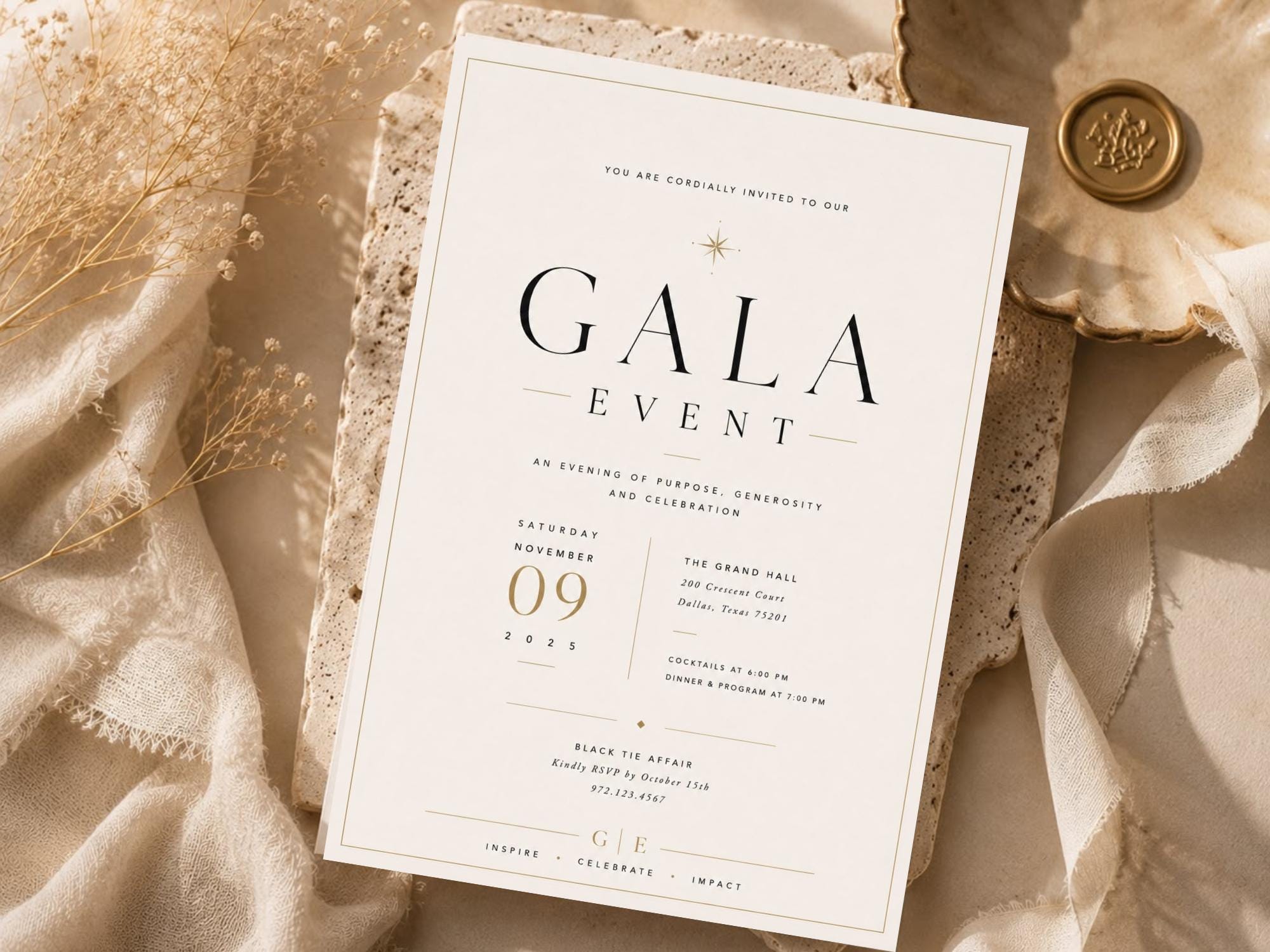 Gala Event Invitation Template preview 6