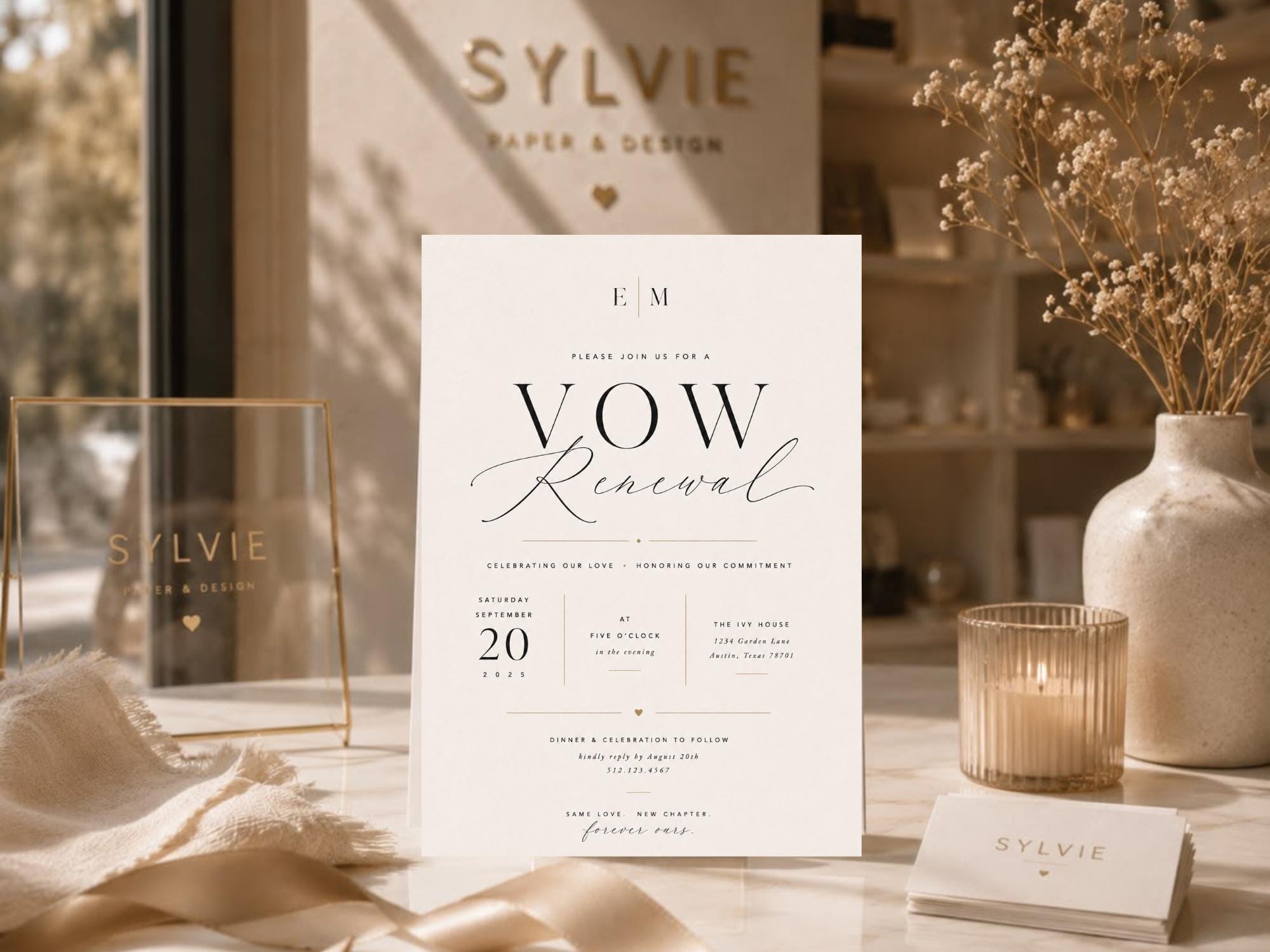 Vow Renewal Invitation Template preview 9
