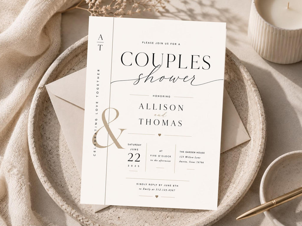 Couples Shower Invitation Template preview 2