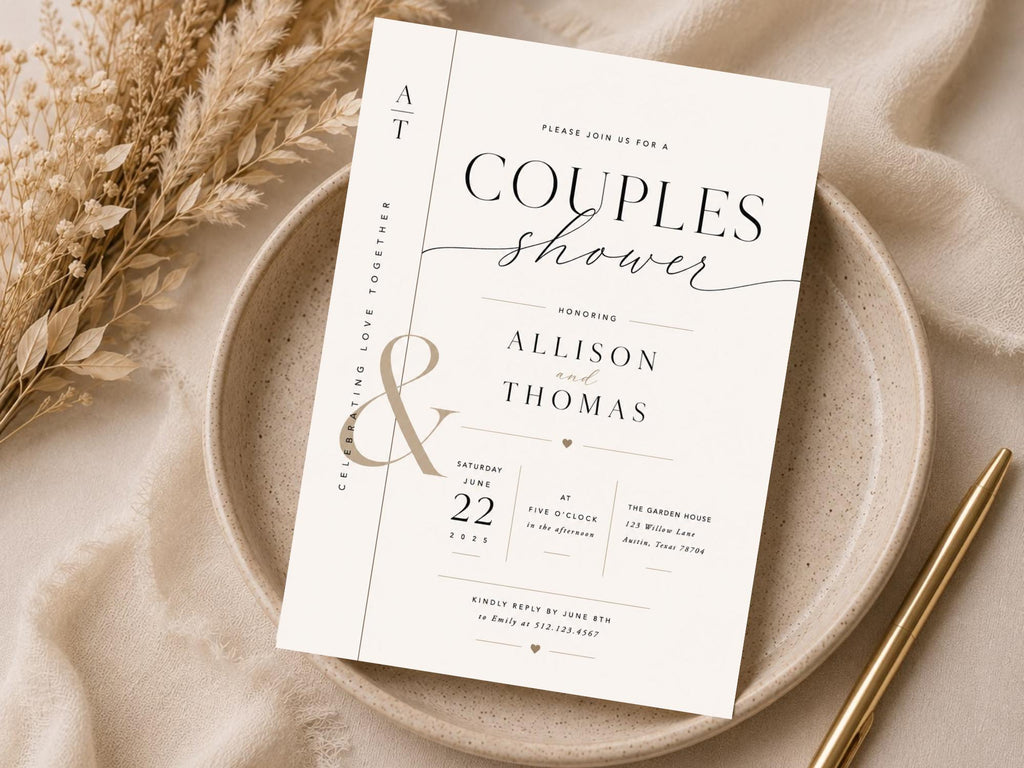Couples Shower Invitation Template preview 6