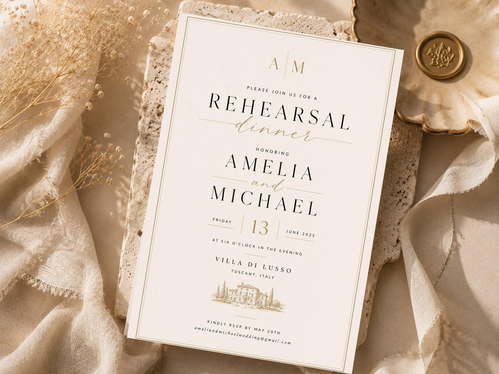 Rehearsal Dinner Invitation Template preview 6