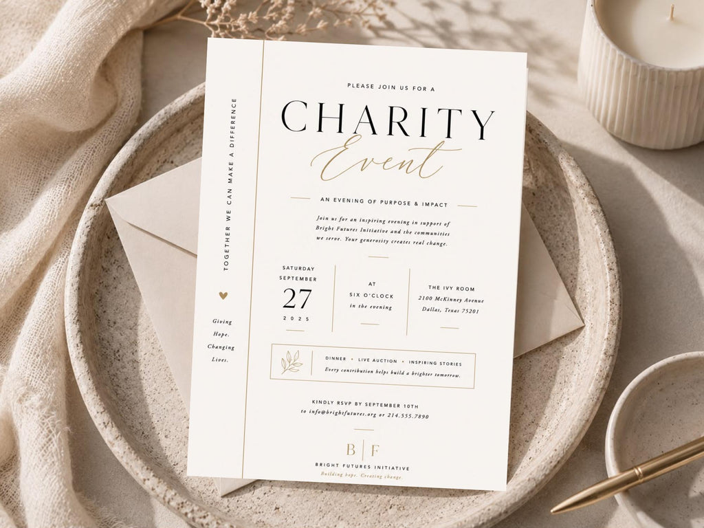 Charity Event Invitation Template preview 2