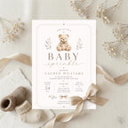 Teddy Bear Baby Sprinkle Invitation Template preview 2
