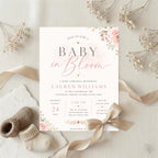 Floral Feminine Baby Sprinkle Invitation Template preview 2