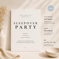Sleepover Welcome Sign preview 1