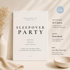 Sleepover Welcome Sign preview 1