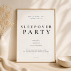 Sleepover Welcome Sign preview 2