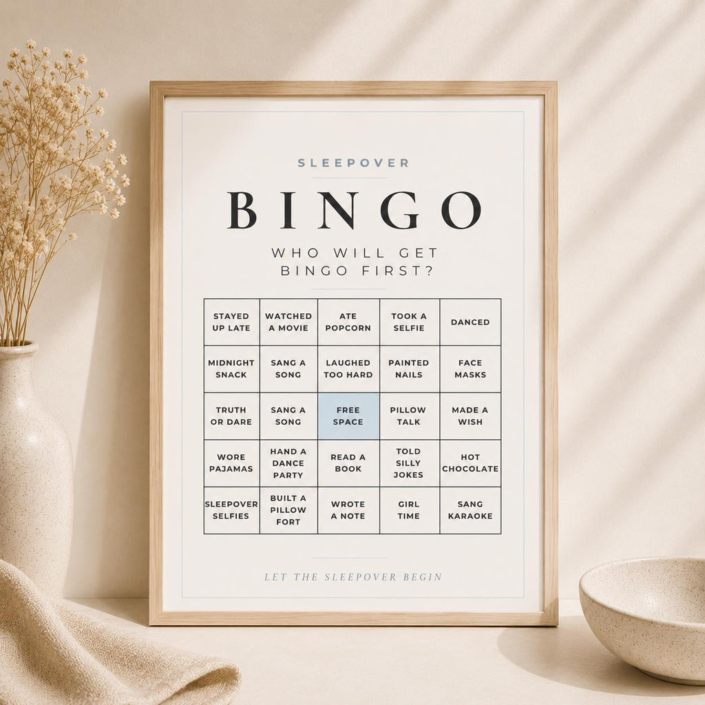 Sleepover Bingo Game preview 1