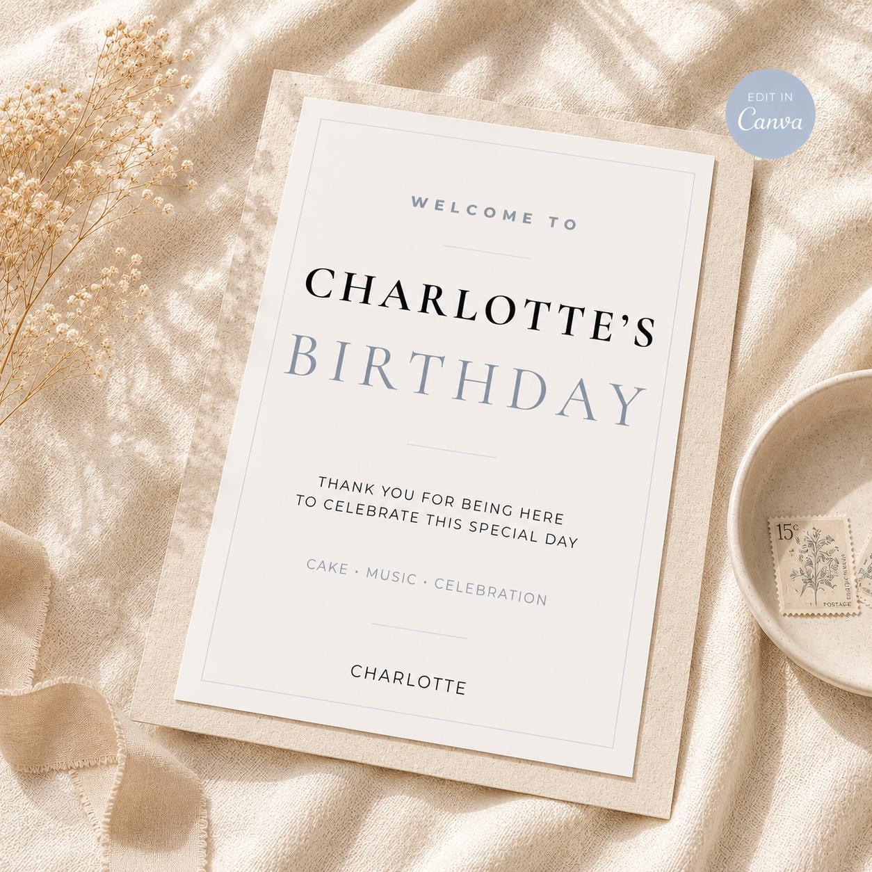 Birthday Welcome Board preview 3