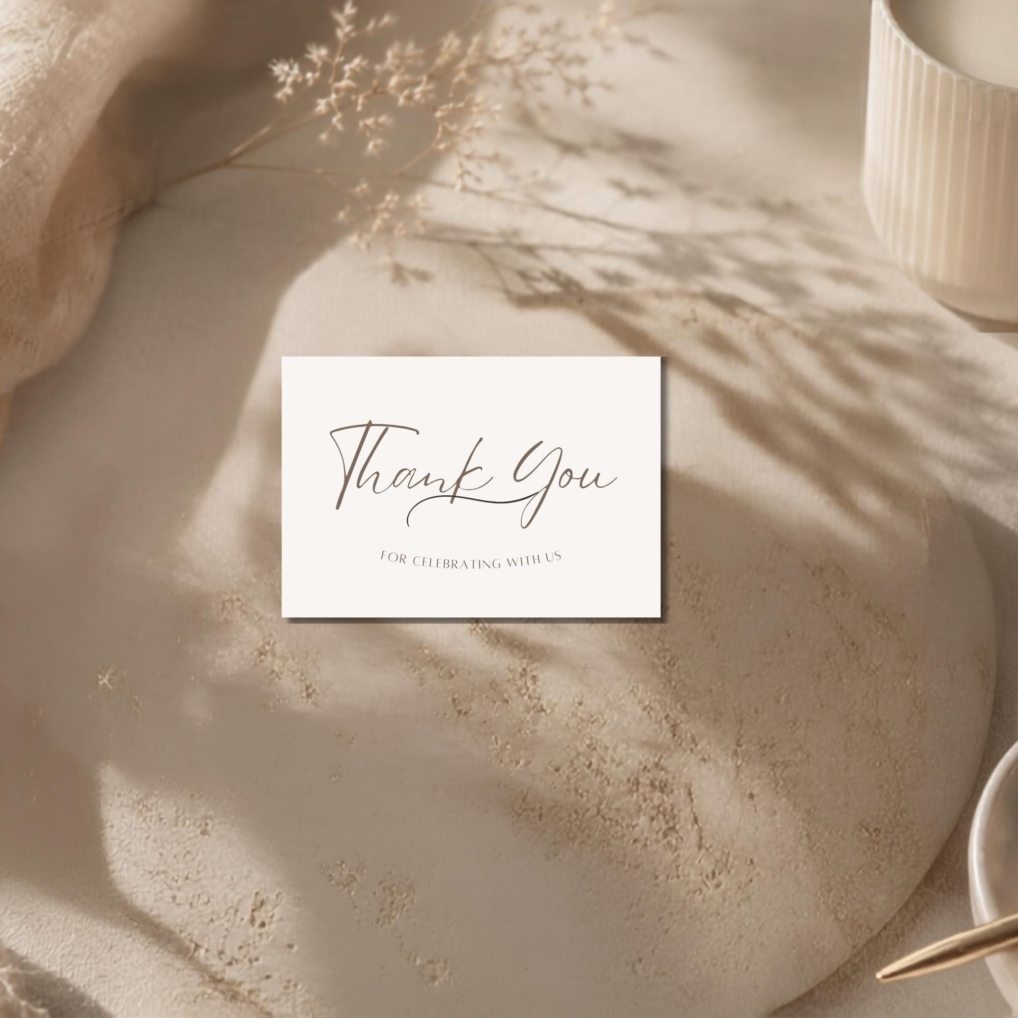 Cute Cozy Thank You Card Template preview 2