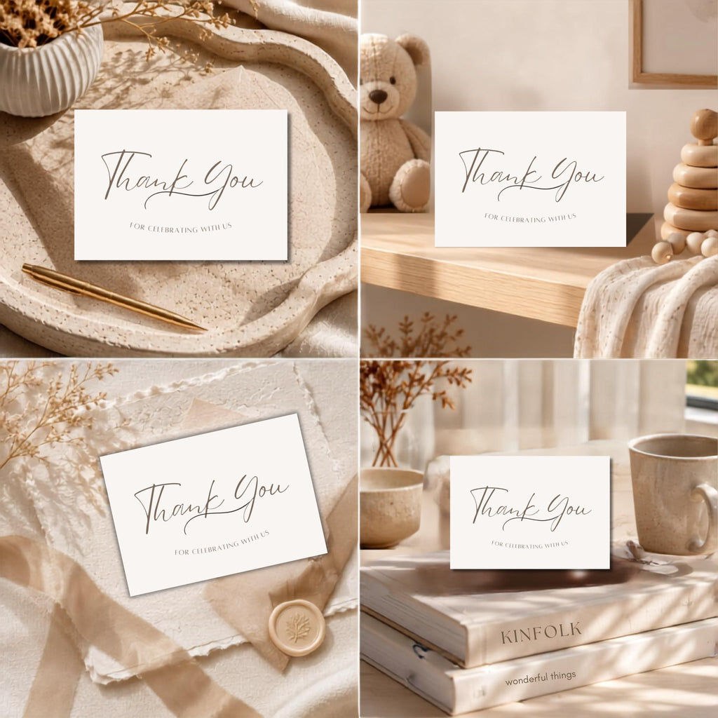 Cute Cozy Thank You Card Template preview 3