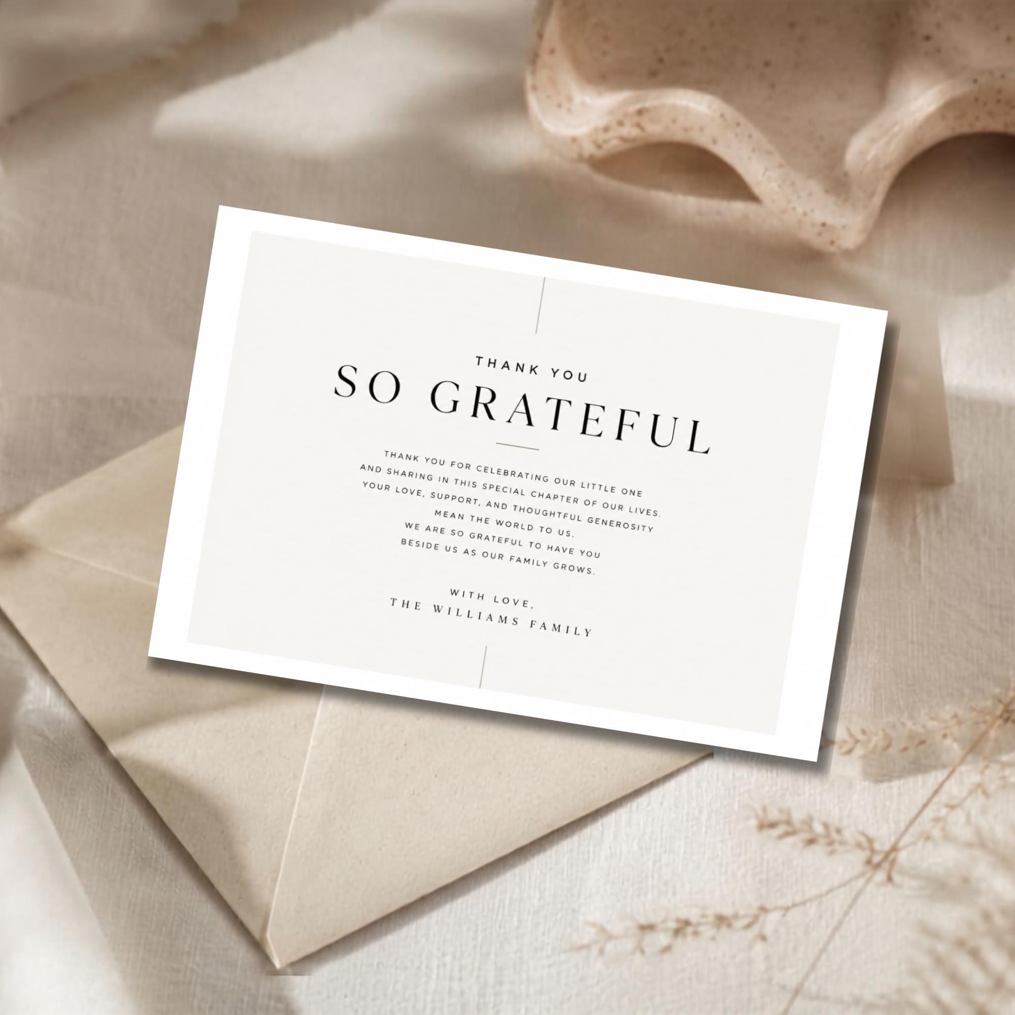 Heartfelt Thank You Card Template preview 1