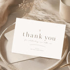 Modern Classy Thank You Card Template preview 1