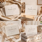 Modern Classy Thank You Card Template preview 3