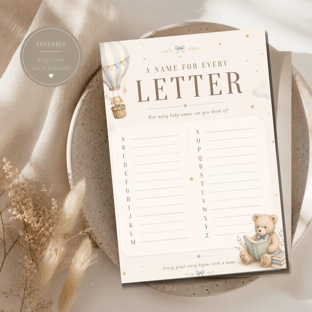 Baby Name Alphabet Game Printable preview 6