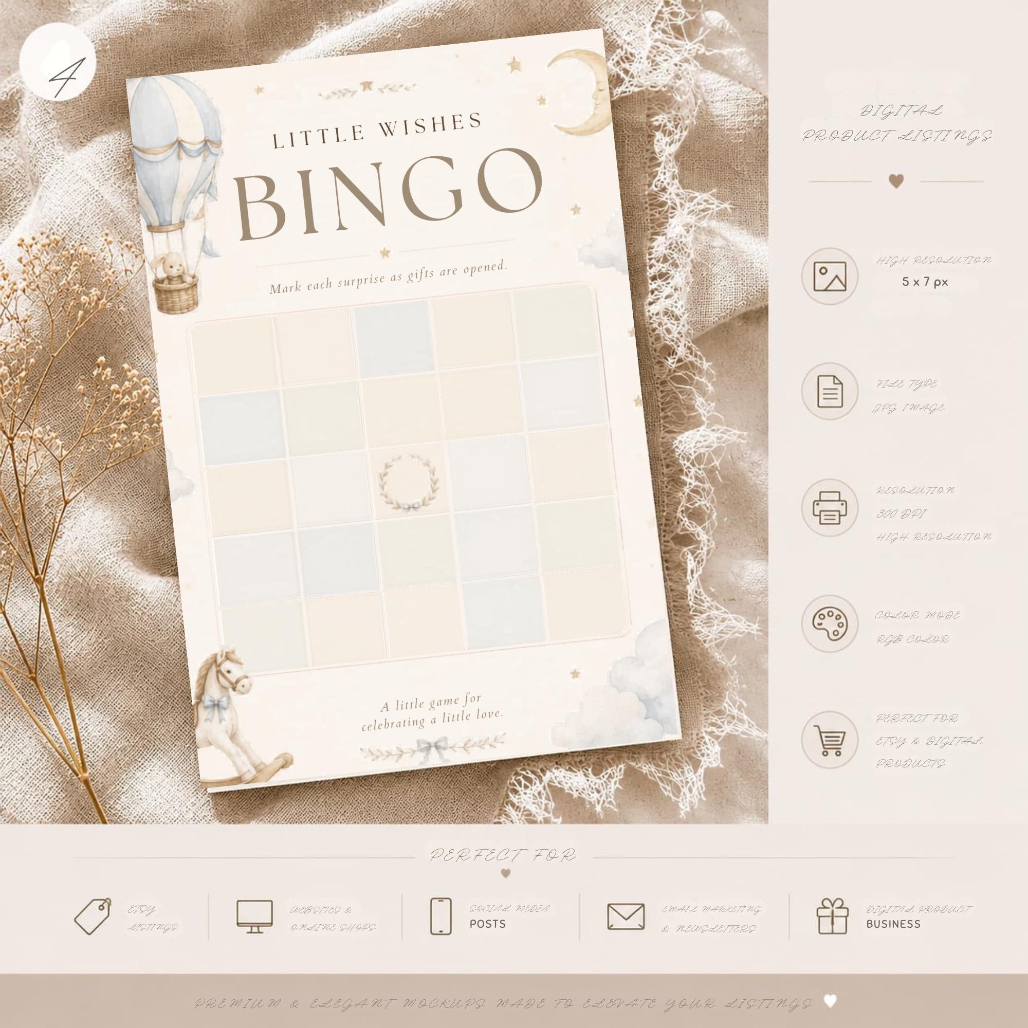Baby Bingo Game Printable preview 4