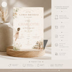 Little Fairy Birthday Invitation Template preview 4