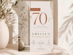 70th Birthday Invitation Template preview 2
