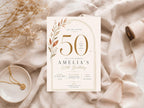 50th Birthday Invitation Template preview 6
