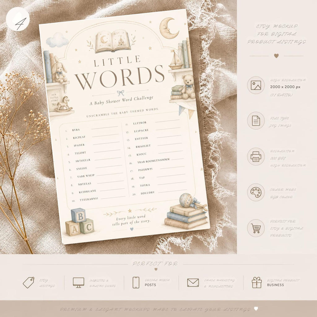 Baby Word Scramble Game preview 4