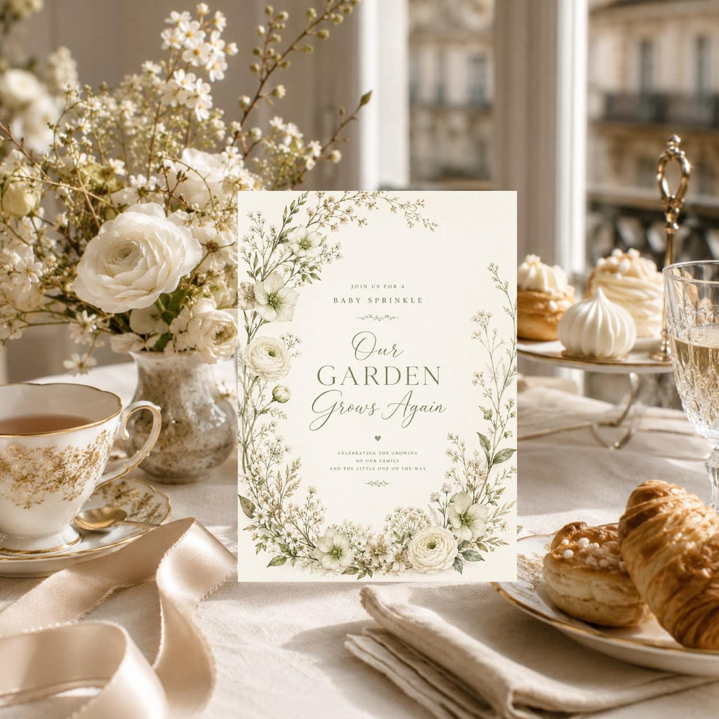Garden Baby Sprinkle Invitation Template preview 6