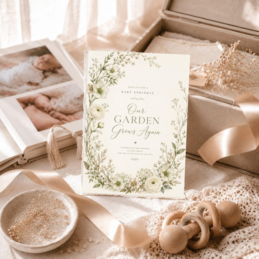 Garden Baby Sprinkle Invitation Template preview 4