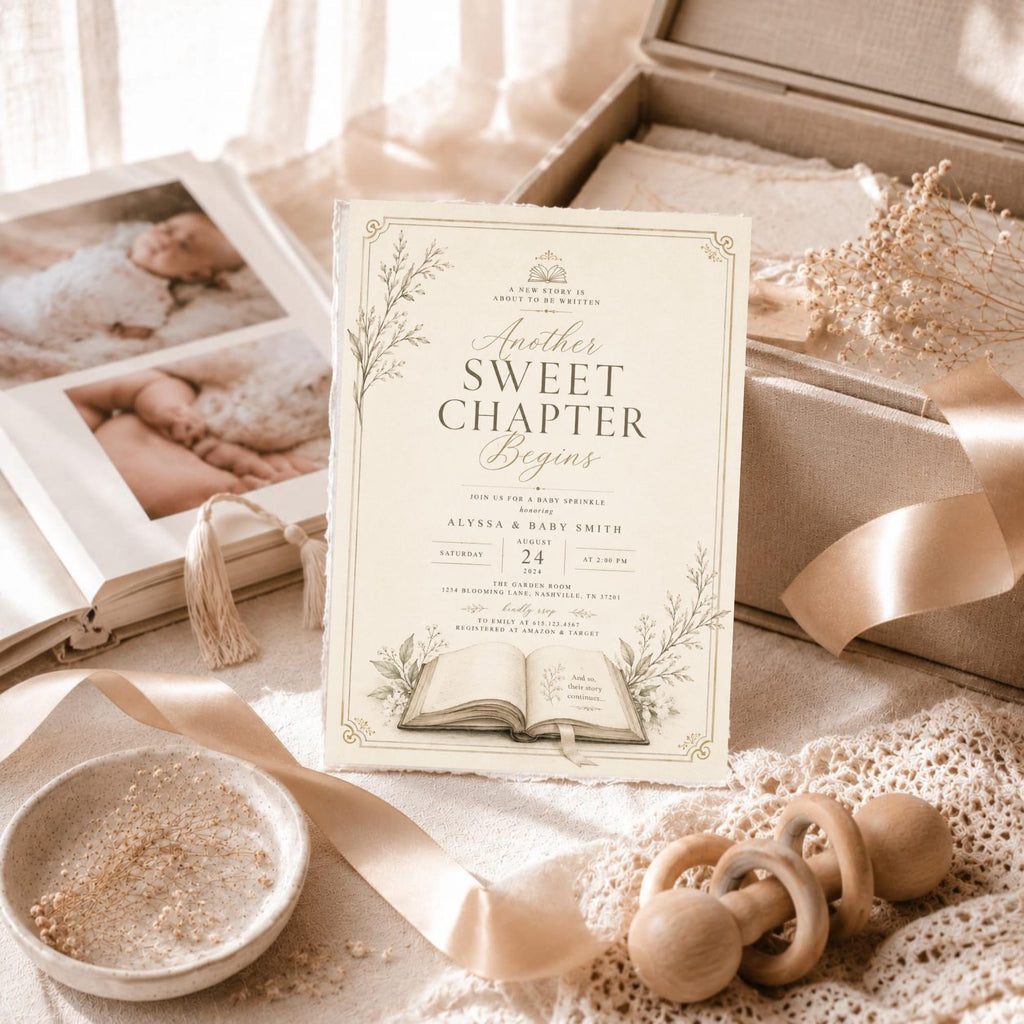 A Sweet New Chapter Has Begun Invitation preview 4