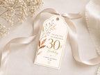 30th Birthday Favor Tag Template preview 3