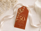 50th Birthday Favor Tag Template preview 3