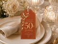 50th Birthday Favor Tag Template preview 1