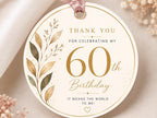 60th Birthday Favor Tag Template preview 2