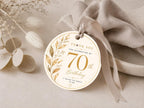 70th Birthday Favor Tag Template preview 3