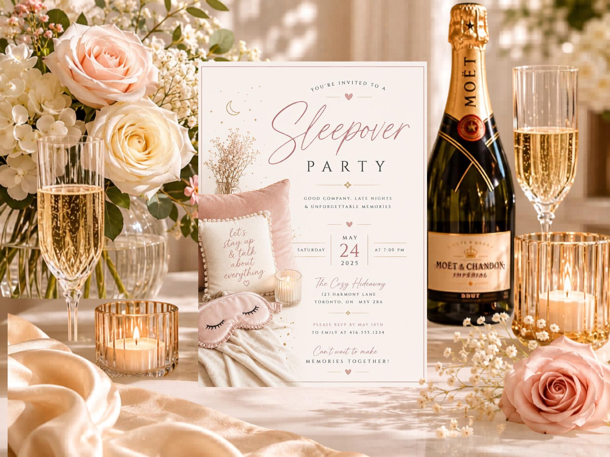 Sleepover Invitation Template preview 6