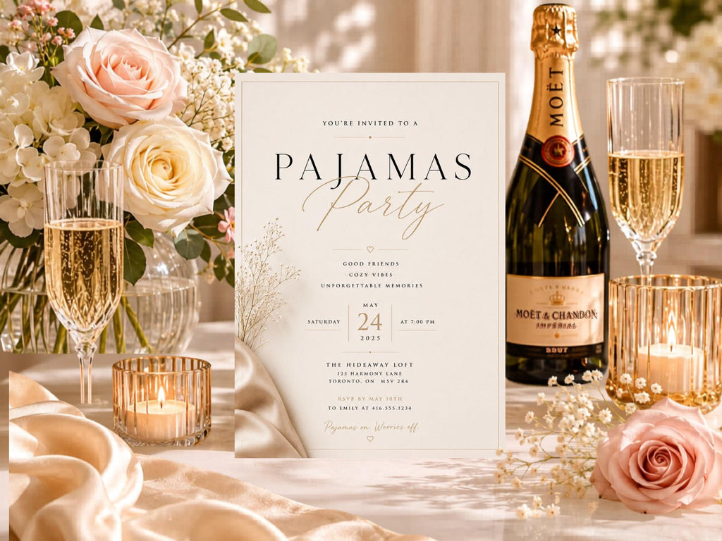 Pajama Party Invitation Template preview 6