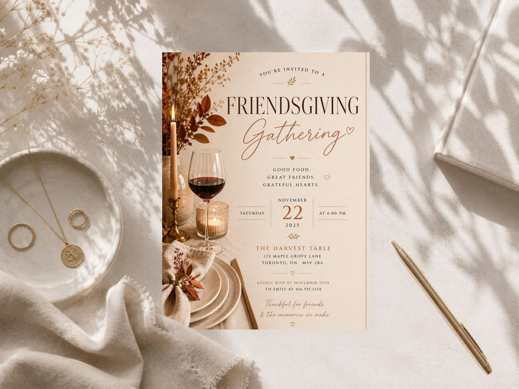 Friendsgiving Invitation Template preview 2