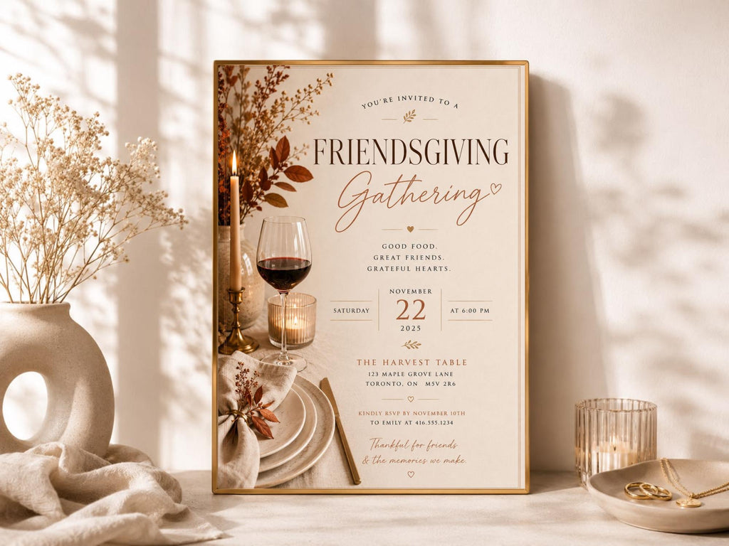 Friendsgiving Invitation Template preview 3