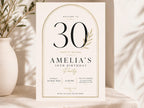 Editable 30th Birthday Welcome Sign Template preview 3