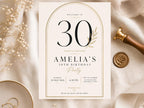 Editable 30th Birthday Welcome Sign Template preview 1