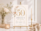 50th Birthday Welcome Sign Template preview 1