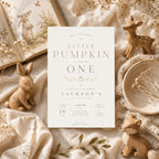 Little Pumpkin First Birthday Invitation preview 6